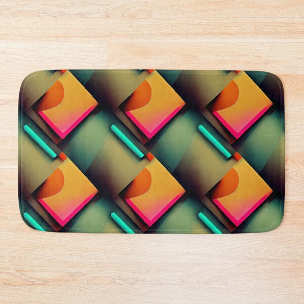 Item preview, Neon Dreams: A Bold and Colorful Retro-Inspired Pattern designed and sold by HiArtify ❤️.