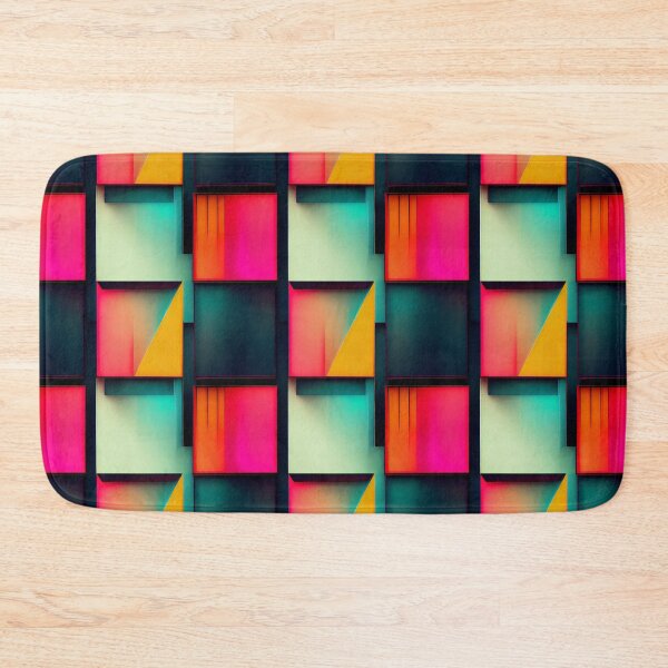 Item preview, Neon Dreams: A Bold and Colorful Retro-Inspired Pattern designed and sold by HiArtify ❤️.