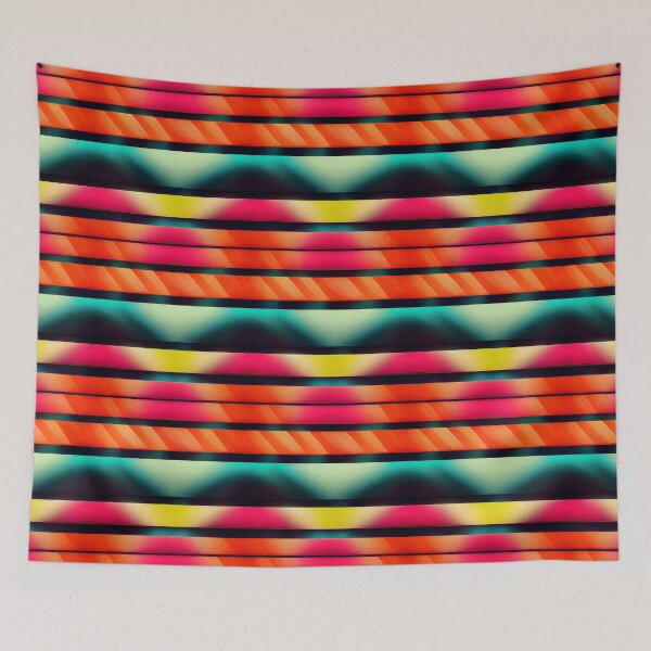 Item preview, Neon Dreams: A Bold and Colorful Retro-Inspired Pattern designed and sold by HiArtify ❤️.