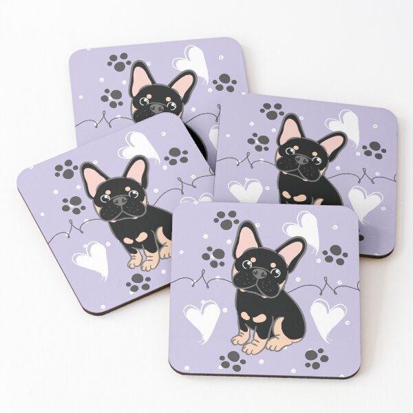 Item preview, LOVE Frenchie French Bulldog - Black and Fawn designed and sold by Lulupainting.