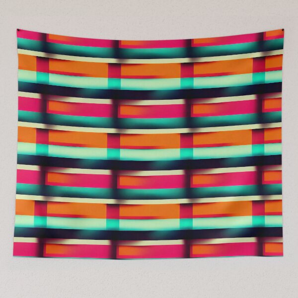 Item preview, Neon Dreams: A Bold and Colorful Retro-Inspired Pattern designed and sold by HiArtify ❤️.