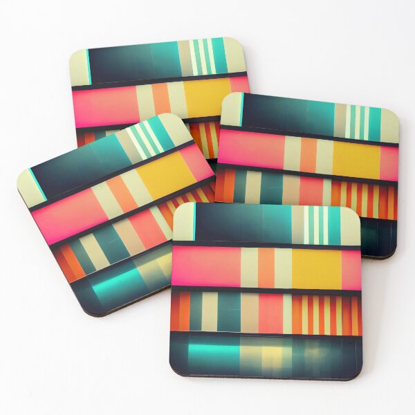 Item preview, Neon Dreams: A Bold and Colorful Retro-Inspired Pattern designed and sold by HiArtify ❤️.