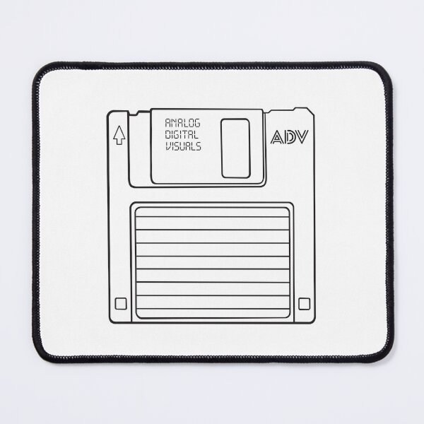 Item preview, Retro Computer Tech Floppy Disk Graphic (Black Lines) Analog/ Computer designed and sold by analogdigitalvz.