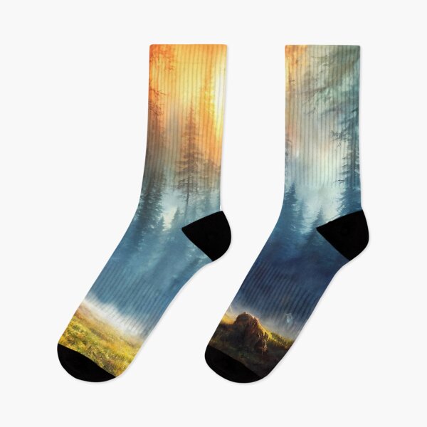 Item preview, autumn sunrise in a forest shrouded in mist designed and sold by Jaroslav Hubert.