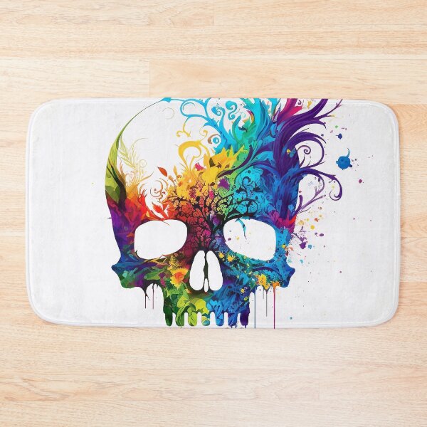 Item preview, Watercolor skull designed and sold by knuppify.