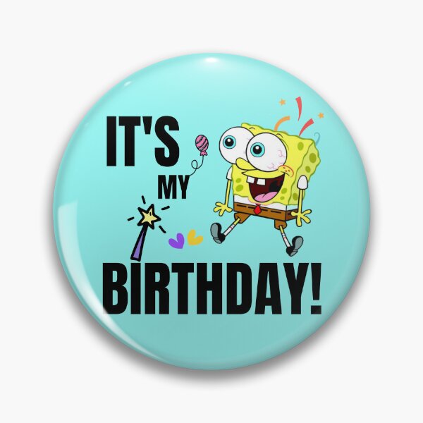 Item preview, Mademark x SpongeBob SquarePants - SpongeBob - It's My Birthday! cute  T-Shirt designed and sold by NTF Store.