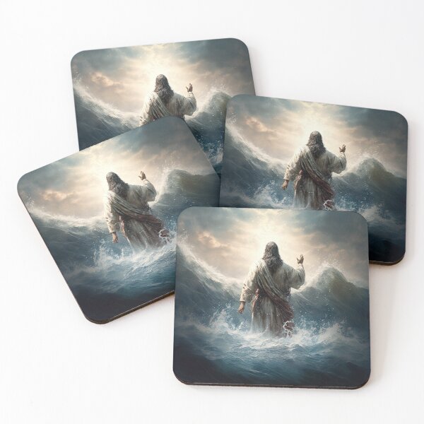 Item preview, Jesus walking on water designed and sold by ThroughHisGrace.