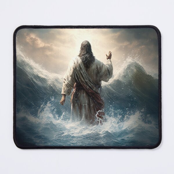 Item preview, Jesus walking on water designed and sold by ThroughHisGrace.