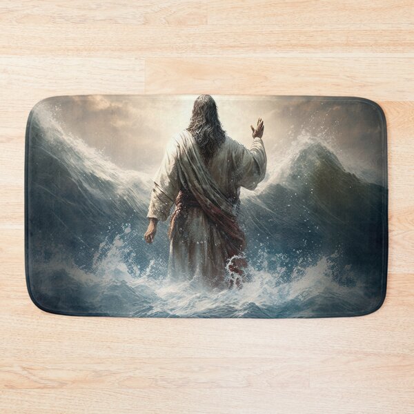 Item preview, Jesus walking on water designed and sold by ThroughHisGrace.