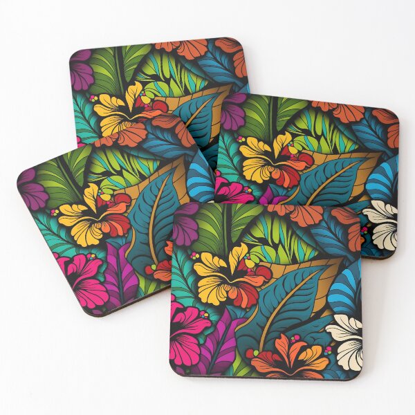 Item preview, Colourful bold tropical flower pattern #3 designed and sold by Christolamber.