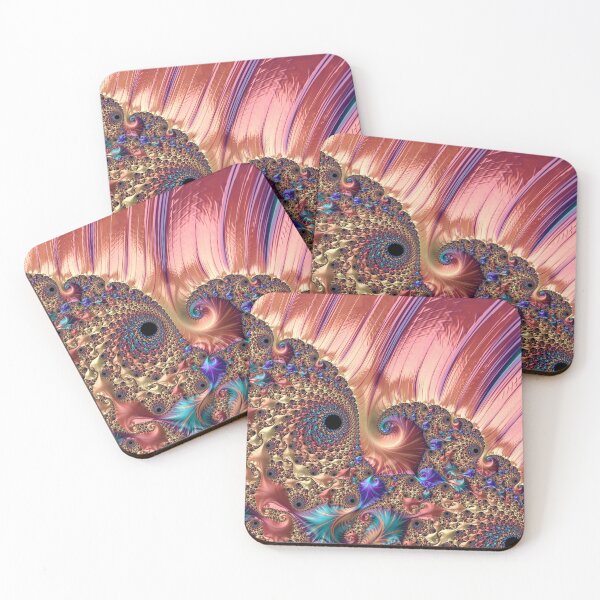 Item preview, Pink, Purple and Aqua Mandelbrot Set Fractal Art designed and sold by Karen McFarland.