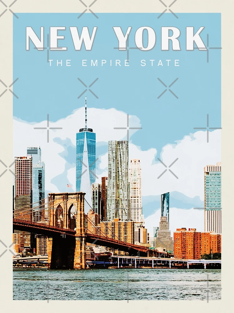 Affiche de New York, Affiche de voyage de New York, Affiche des États-Unis,  Art mural de voyage, Art mural rétro, Cadeau de pendaison de crémaillère,  Grand art mural -  Canada