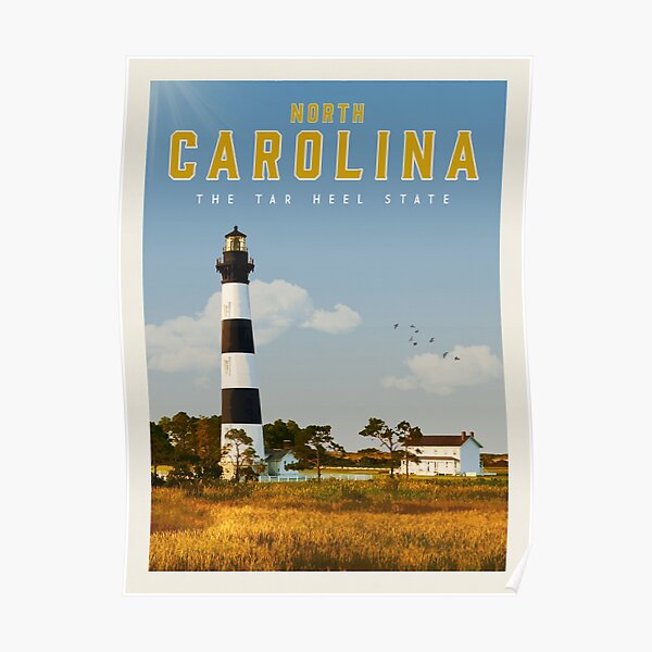 Vintages Reise-Plakat North Carolinas Poster