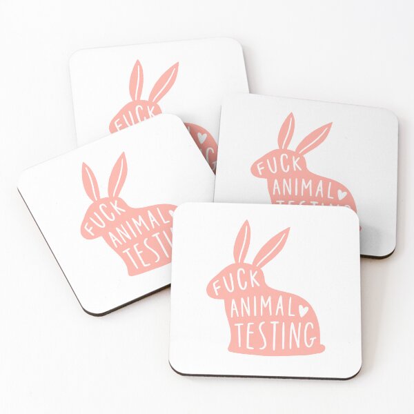 Item preview, Fuck animal testing. Pink rabbit designed and sold by kondratya.