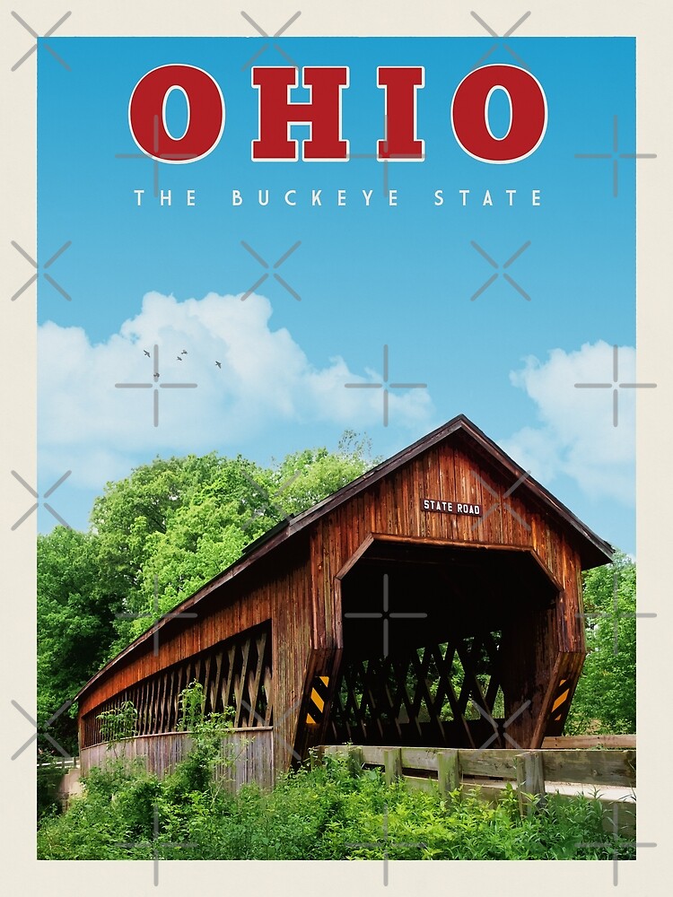 "Ohio Vintage Travel Poster" Poster for Sale by Vintaprintsco Redbubble
