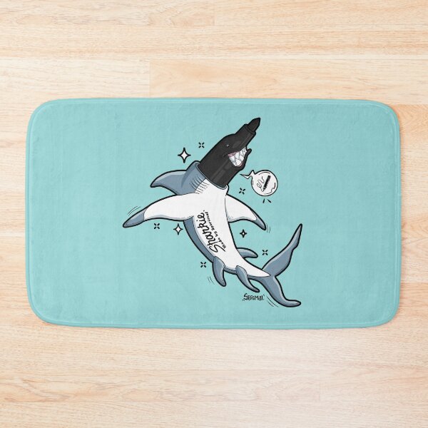 Item preview, Sharkie shark marker pun designed and sold by SPIRIMAL.
