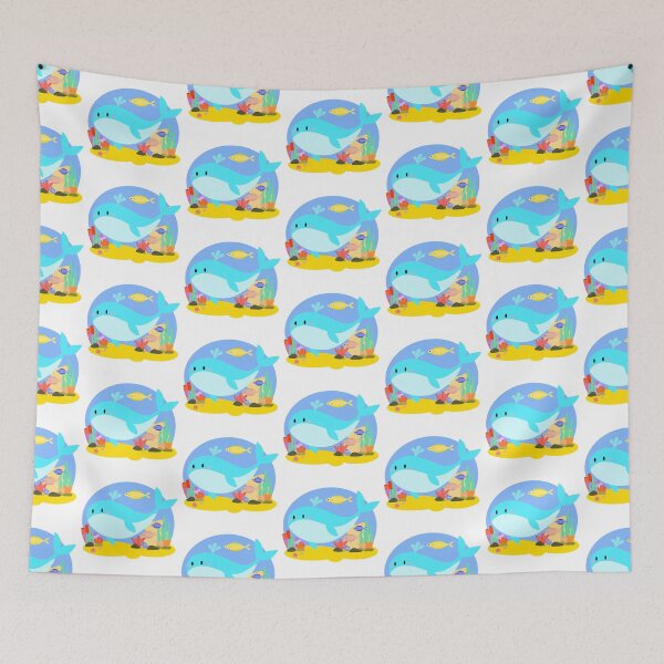 Item preview, A Cute Whale Living Under the Sea  designed and sold by Flutetutyo3.