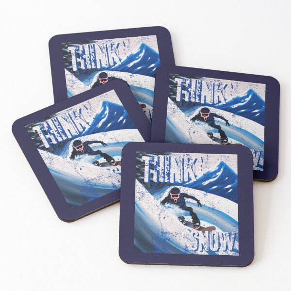 Item preview, Think Snow Cool Skull Skeleton Snowboarder Snowboarding Lover Gift designed and sold by mayamay0.