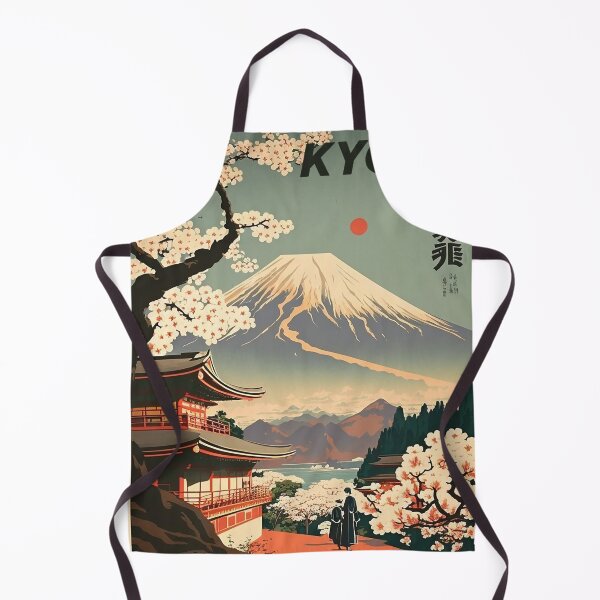 Item preview, Kyoto Japan Vintage Travel Art Poster designed and sold by OldTravelArt.