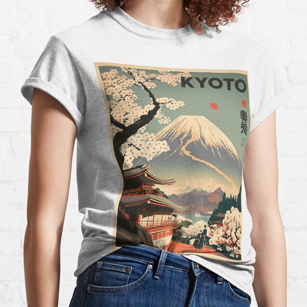 Japanese t-shirt, Art printed t-shirts, Women t-shirt , Art T-shirts,Japan  style tee, asian t-shirt