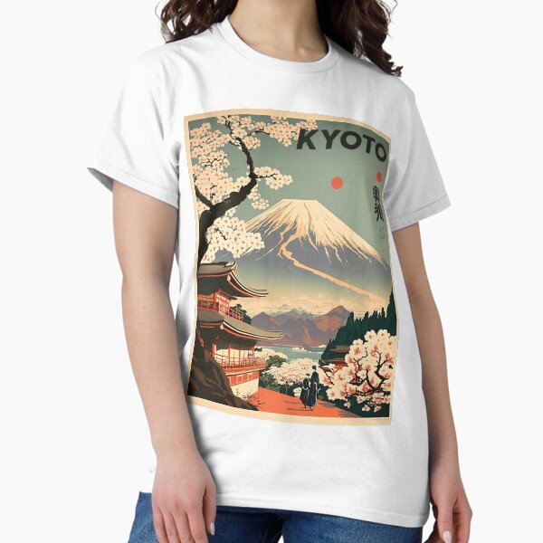 Artikel-Vorschau von Kyoto, Japan - Vintage Reisekunst Poster, designt und verkauft von OldTravelArt.