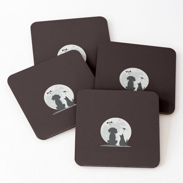 Item preview,  A Cat and Dog's Nighttime Adventure designed and sold by majnate.