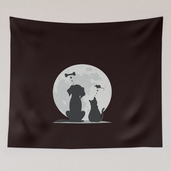 Item preview,  A Cat and Dog's Nighttime Adventure designed and sold by majnate.