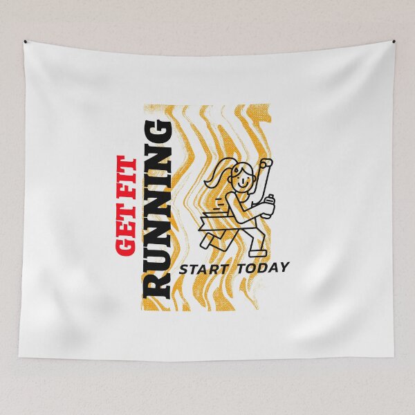 Item preview, Get Fit Running, Start Today designed and sold by crazydotdesigns.