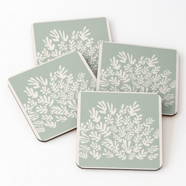 Item preview, Henri Matisse Flower, Papier Decoupes Art pastel Green, Matisse Cutout's, matisse inspired room decor designed and sold by re-make-.