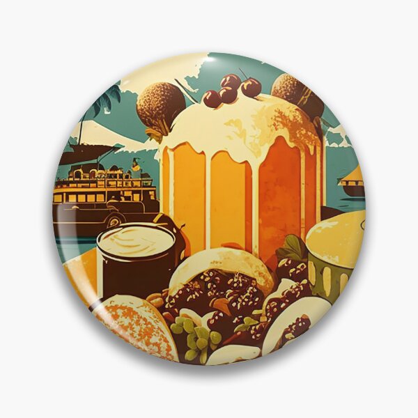 Item preview, Trinidad and Tobago Food Vintage Travel Art Poster designed and sold by OldTravelArt.