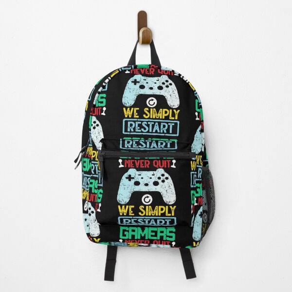 Item preview, Gamers never quit, we simply restart designed and sold by FASHIONGALLERIA.