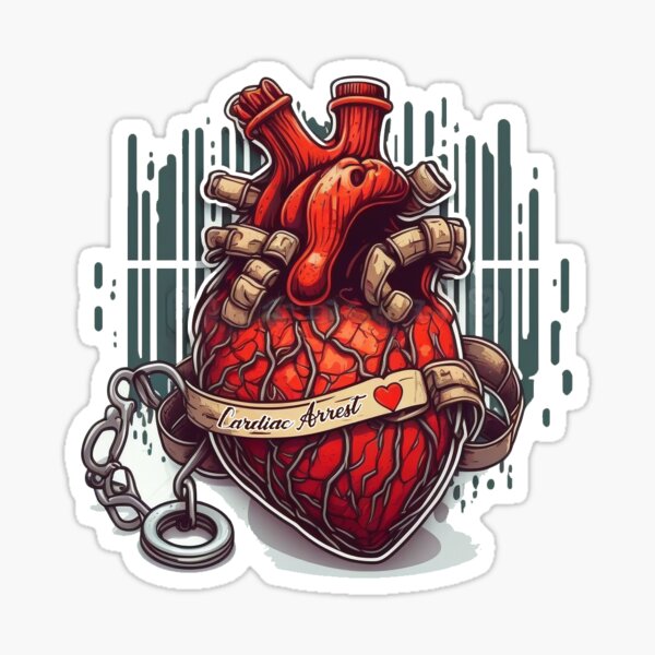 "Cardiac Arrest" Sticker for Sale by alwayswired | Redbubble