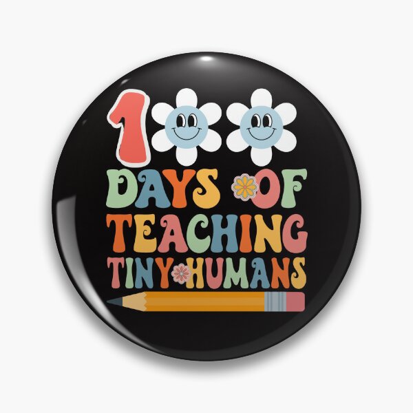 Item preview, 100 Days Of Teaching Tiny Humans, Teacher 100 Days of School, Hippie Teacher 100 Days of School designed and sold by desireedickens.