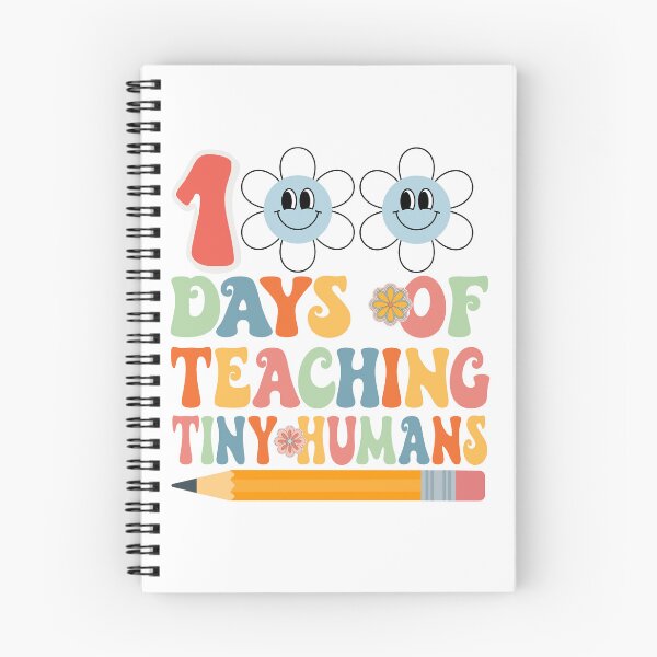 Item preview, 100 Days Of Teaching Tiny Humans, Teacher 100 Days of School, Hippie Teacher 100 Days of School designed and sold by desireedickens.