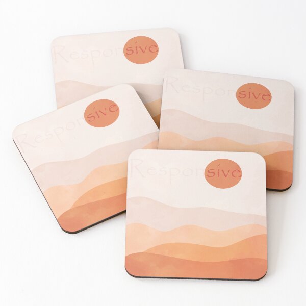 Item preview, Responsive Abstract warm Deser, inspirational meanings designed and sold by Targeted Inspire.