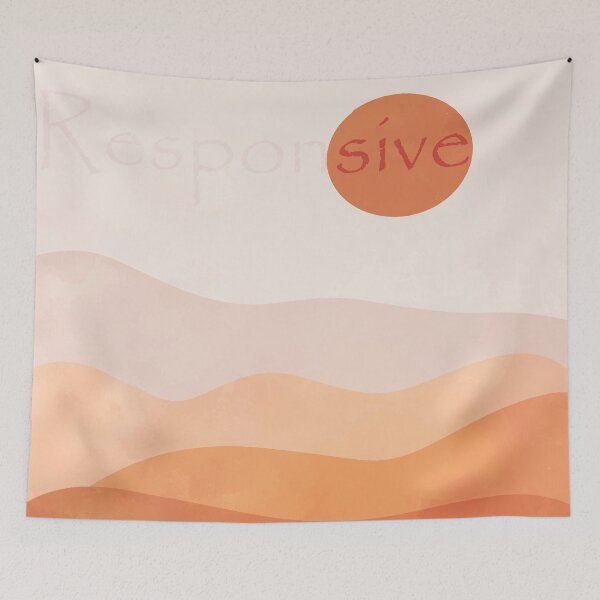 Item preview, Responsive Abstract warm Deser, inspirational meanings designed and sold by Targeted Inspire.