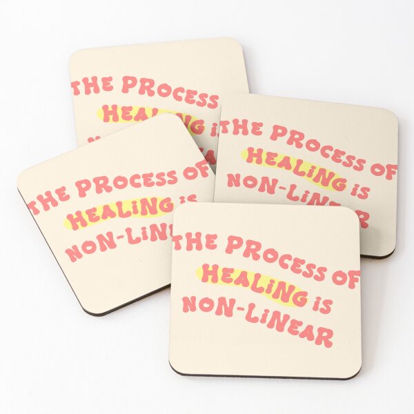 Item preview, Healing is not nonlinear - Positive self love quote about healing designed and sold by Mindy Bubble.