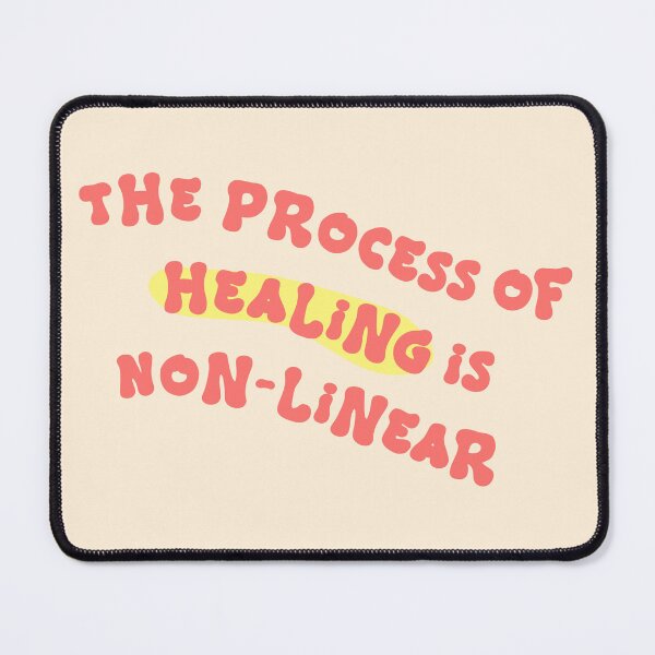 Item preview, Healing is not nonlinear - Positive self love quote about healing designed and sold by Mindy Bubble.