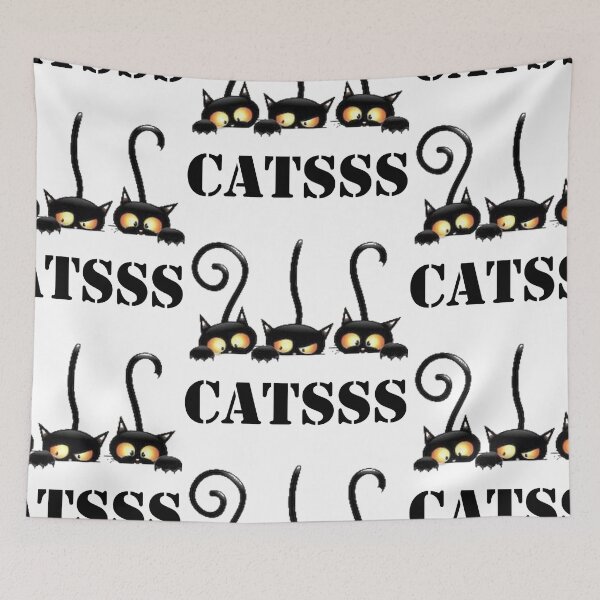 Item preview, id49 Three Black Catsss,black cute black cats, cute cats, cute kittens, cats playing, kittens playing, cats with yellow eyes, yellow eyes, beautiful eyes, beautiful and cute cats, love for animals designed and sold by bcbutika.
