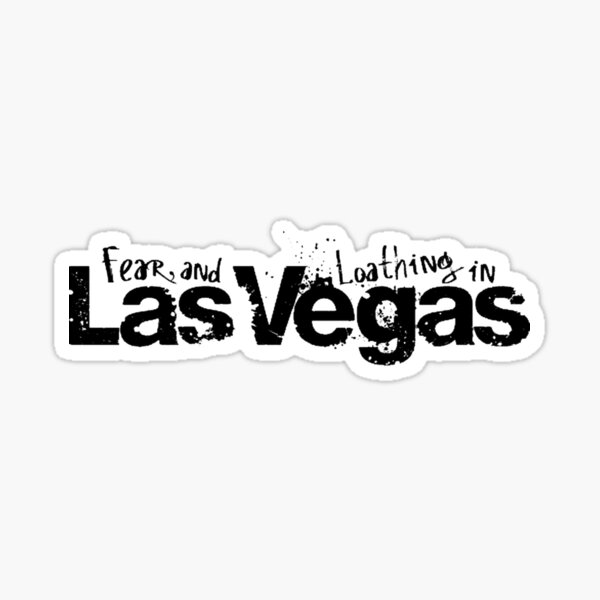 Fear And Loathing In Las Vegas Logo Sticker For Sale By Rollermobster Redbubble