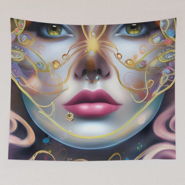 Item preview, Abstracted Realities: Surreal Woman Portrait with Intriguing Details designed and sold by artmanikin.