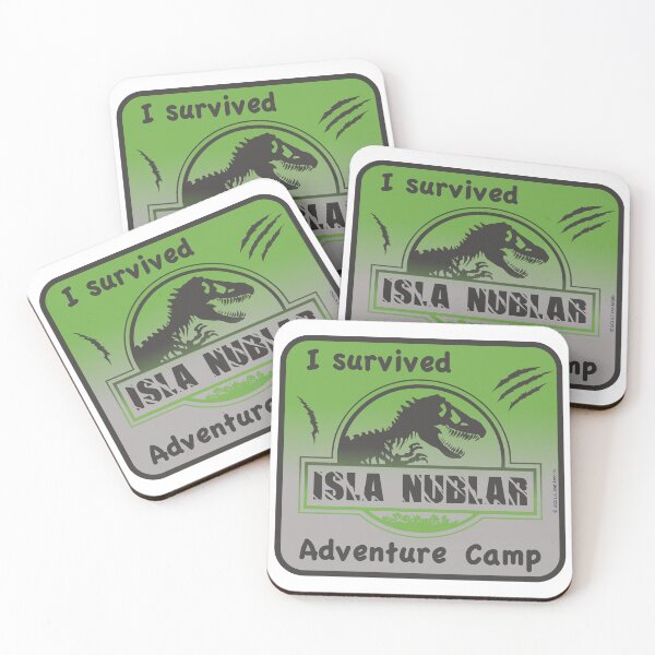 Item preview, Isla Nublar Adventure Camp Jurassic World designed and sold by NoerdyundDoerty.