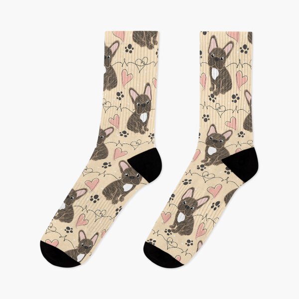 Item preview, LOVE Frenchie French Bulldog - Brindle and White designed and sold by Lulupainting.