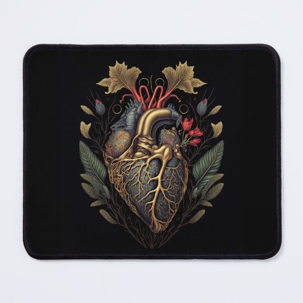 Item preview, anatomical floral heart designed and sold by DrSoed.