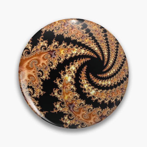 Item preview, Swirls & Twirls of Mandelbrot Set Fractal Art in Fall Shades of Dark, Golden & Red Browns designed and sold by Karen McFarland.
