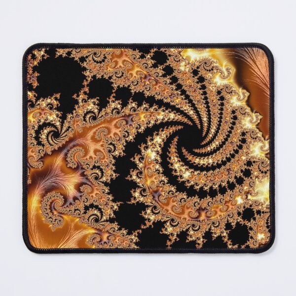 Item preview, Swirls & Twirls of Mandelbrot Set Fractal Art in Fall Shades of Dark, Golden & Red Browns designed and sold by Karen McFarland.