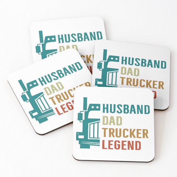 Item preview, HUSBAND  DAD  TRUCKER  LEGEND designed and sold by Krmdesign.
