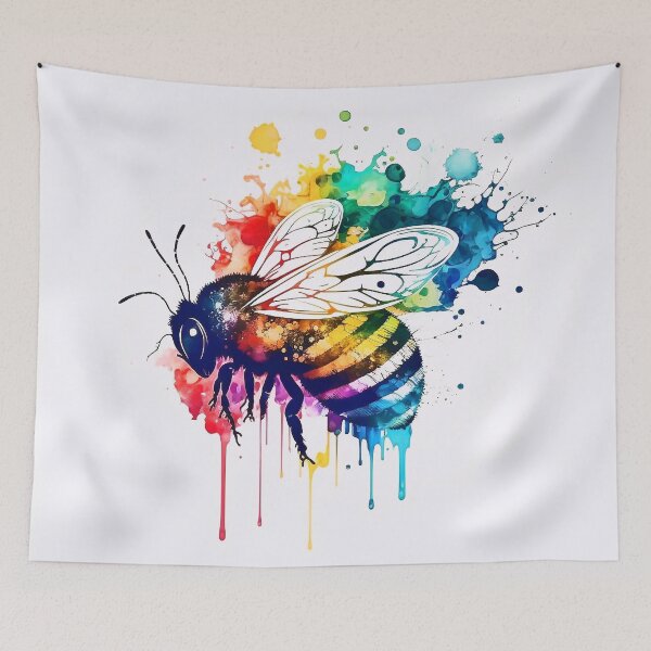 Item preview, Colorful bumblebee designed and sold by knuppify.