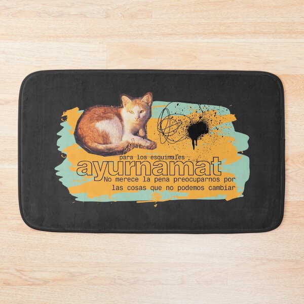 Item preview, Ayurnamat with lying cat designed and sold by TheCollageWorld.