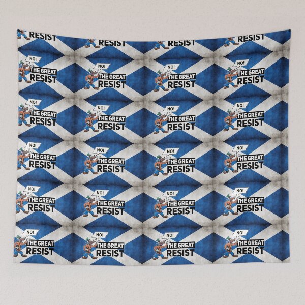 Item preview, THE GREAT RESIST SCOTTISH FLAG designed and sold by GraffitiBomberZ.